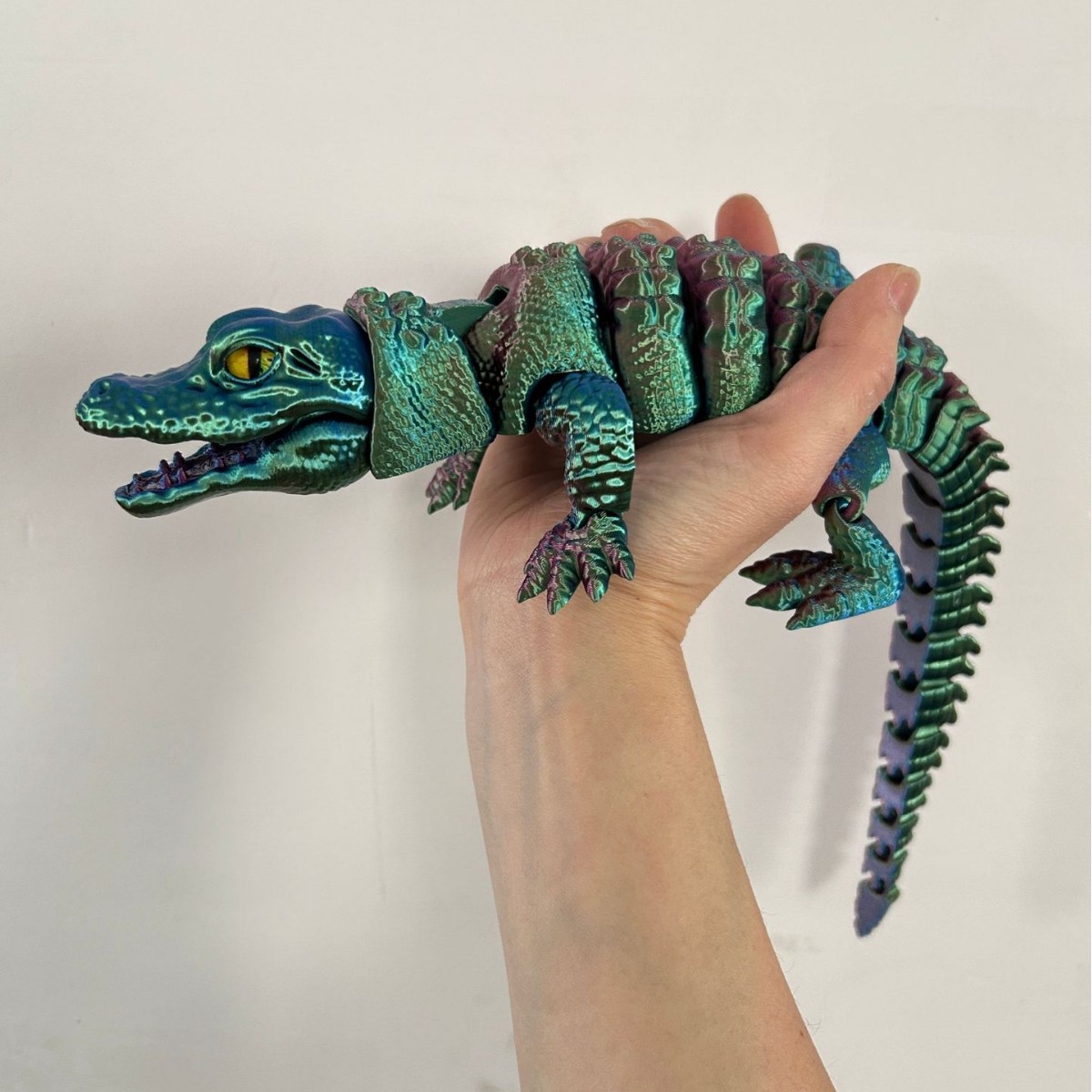 3D Printing Lizard - 3D Baskılı Timsah, Entegre Eklemli Hareketli