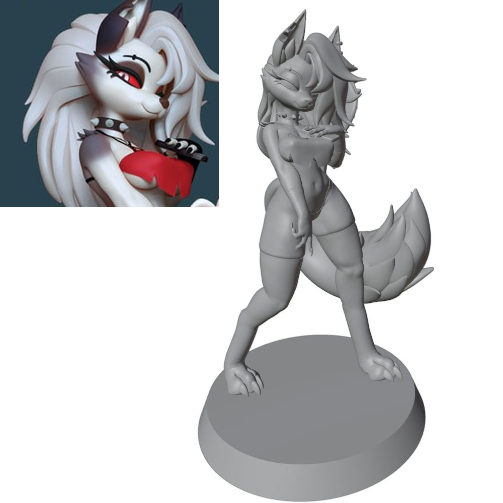 3D Printing Article - 1/24=75mm-1/10=175mm Anime Karakter Heykeli GK Minyatür