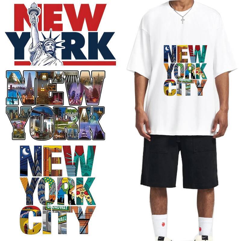 3D Printing Vinyl - New York Mektupları DTF Isı Transferi