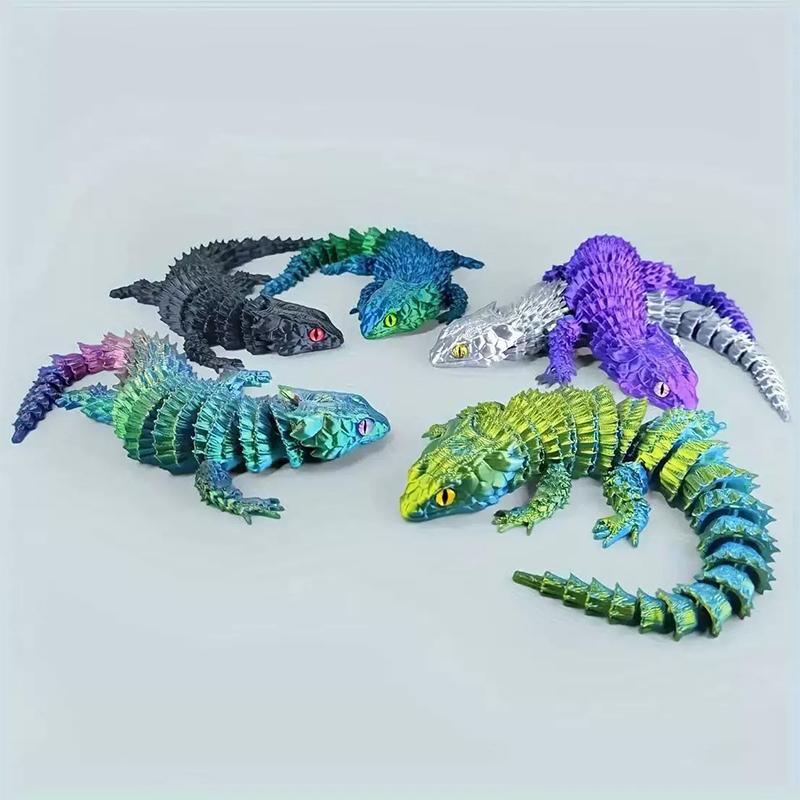 3D Printing Lizard - 3D Baskılı Birleşik Kertenkele Heykeli Süsleri,
