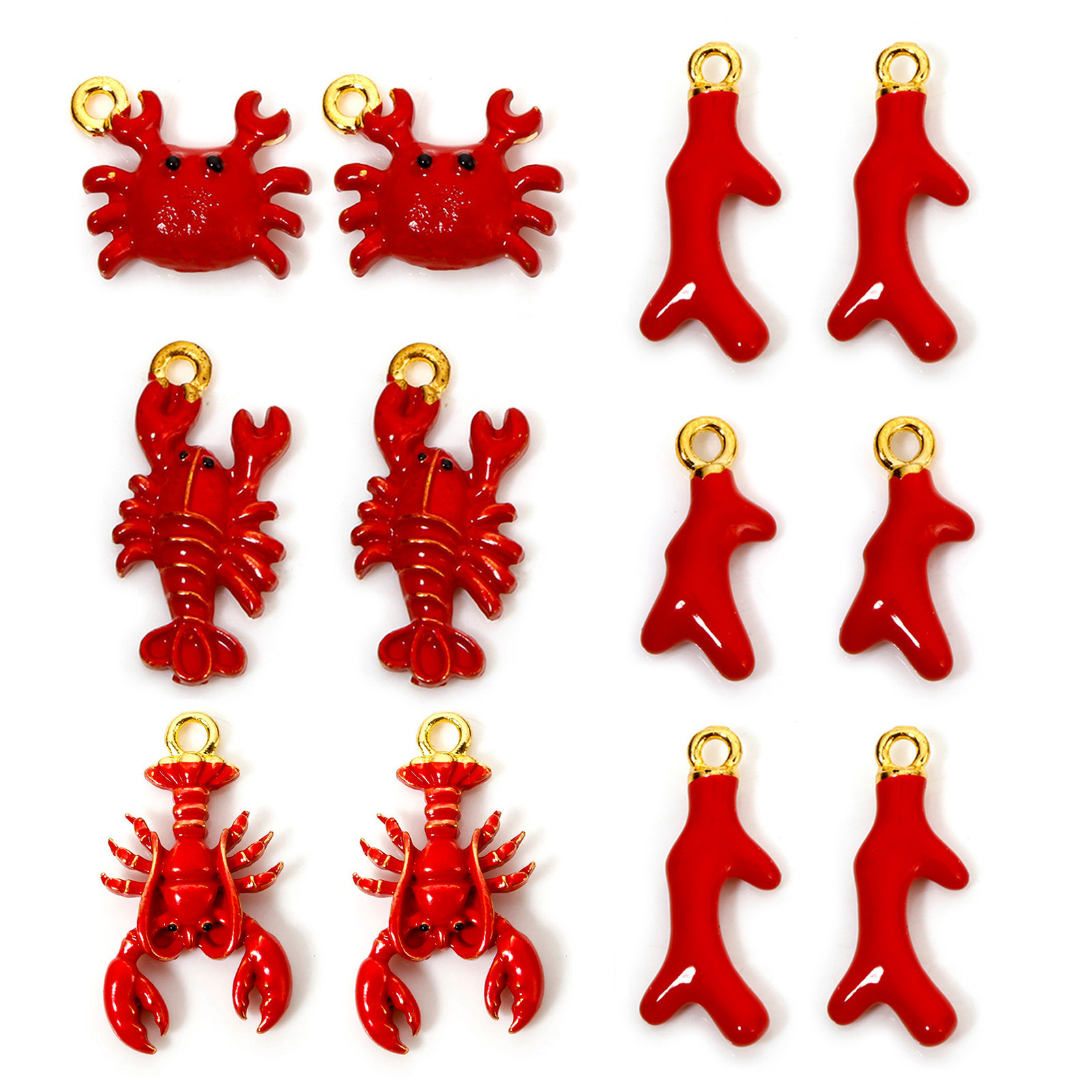 3D Printing Jewellery - 10 adet Çinko Esaslı Alaşım Okyanus