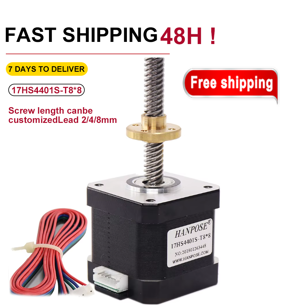 Lead Screw Stepper - NEMA17 Vidalı Step Motor 1.7A 40N.CM