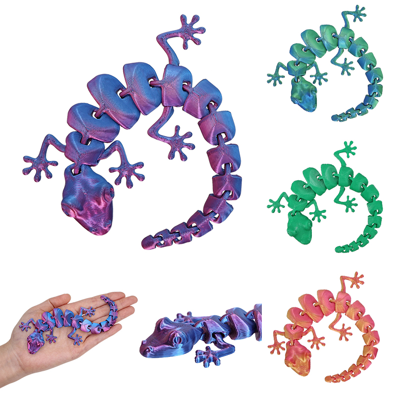 3D Printing Lizard - 3D Baskılı Kertenkele Gecko Esnek Eklemler
