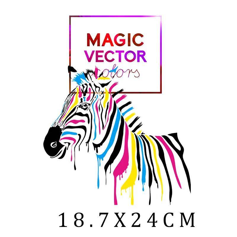 Renkler Zebra Hayvan Yamalar D - 3D Printing Vinyl incelemesi ve fiyatı