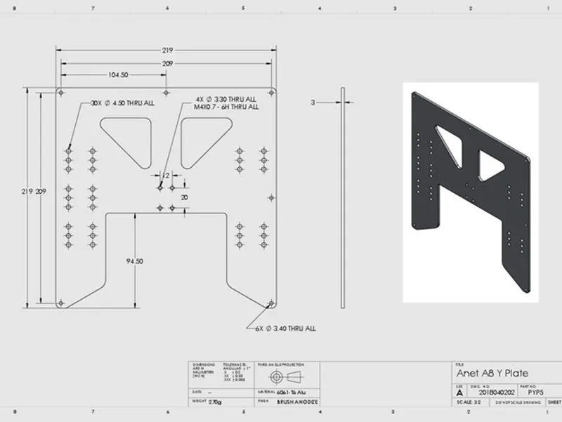 1 adet Anet A8 A6 3D yazıcı y- - 3D Printing Industrial incelemesi ve fiyatı