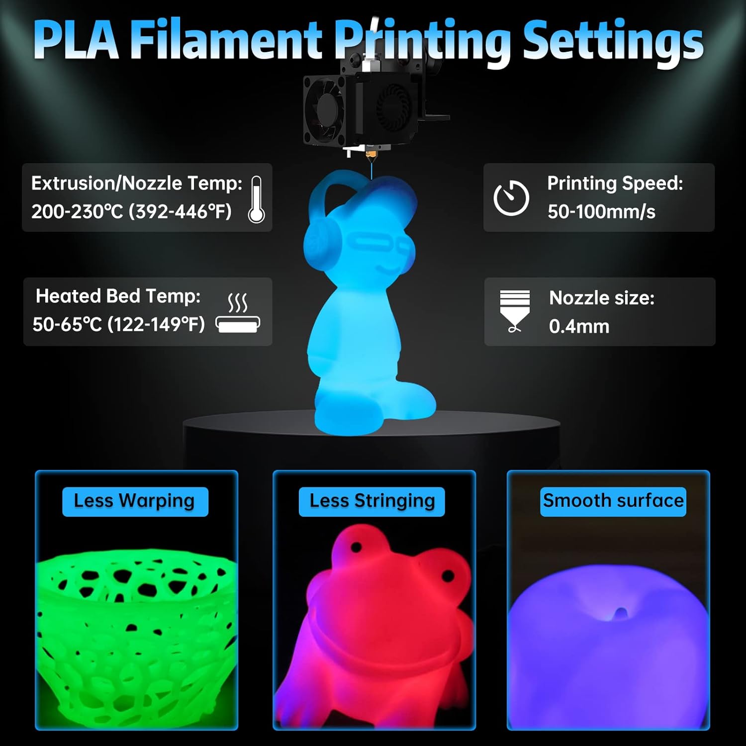 Karanlıkta Parlayan PLA 3D Yaz - 3D Printing Fdm incelemesi ve fiyatı