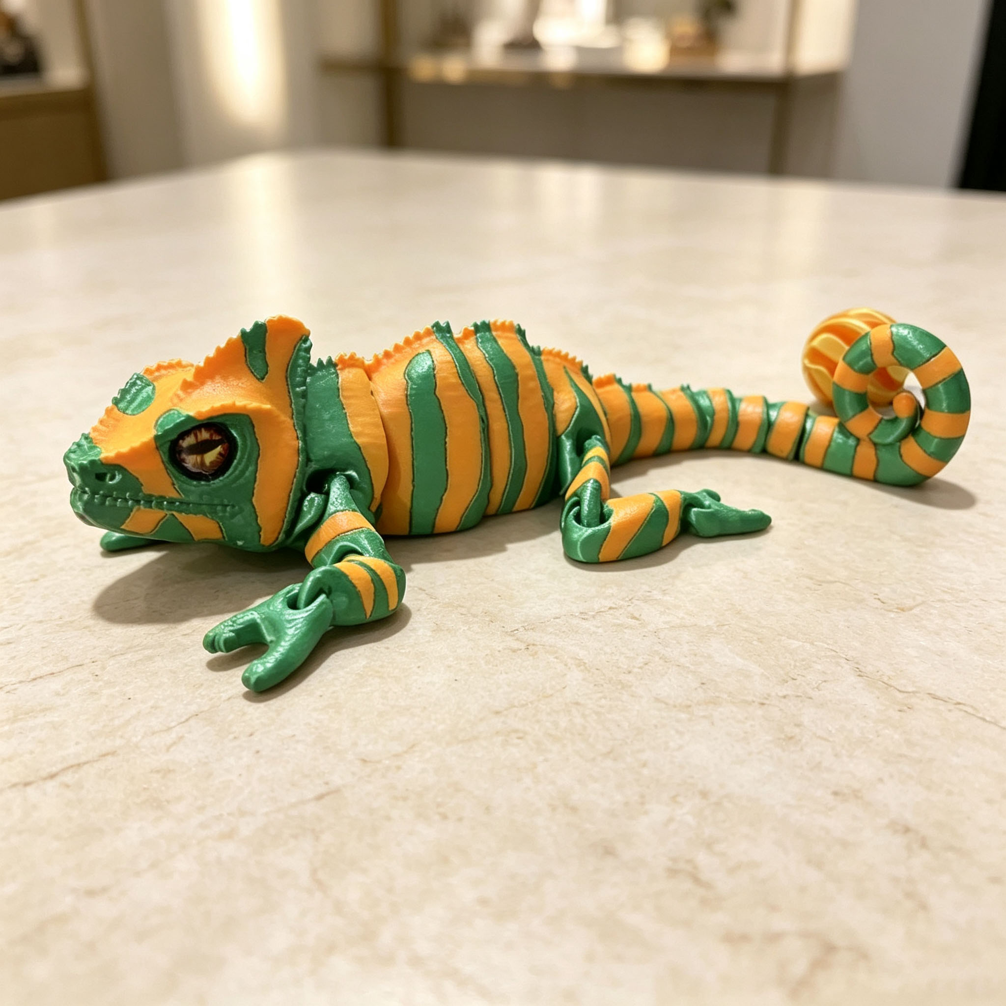 Hareketli Eklemli 3D Baskılı B - 3D Printing Lizard incelemesi ve fiyatı