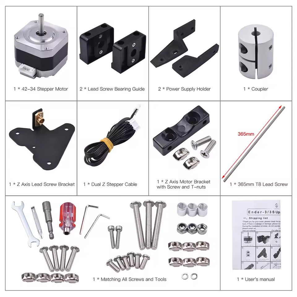 3D Yazıcı Parçaları Ender 3 Çi - Lead Screw Stepper incelemesi ve fiyatı