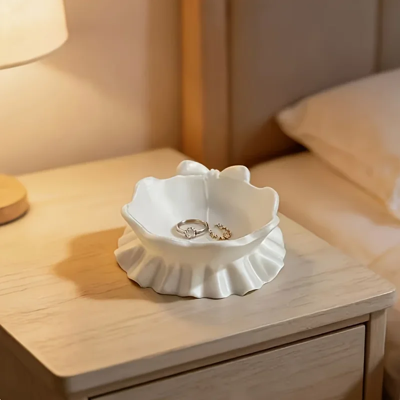 Beyaz Yay Şeklinde Saklama Tep - 3D Printing Jewelry incelemesi ve fiyatı